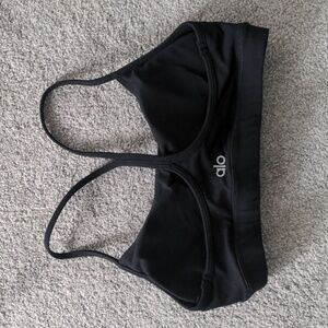 ALO YOGA SPORTS BRA BLACK SIZE S/M